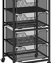 Best Rolling Storage Cart for Craft Supplies in a Bedroom