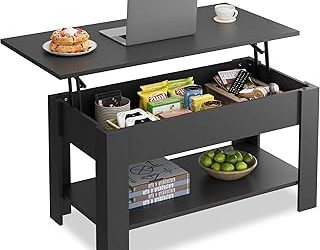 Lift-Top Storage Coffee Table for Studio Apartment Bedrooms