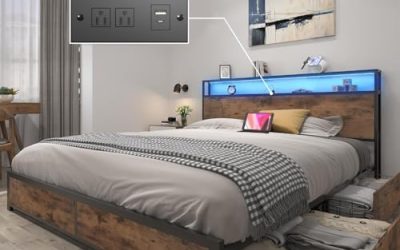 Platform Bed with Headboard Storage: A Comprehensive Review