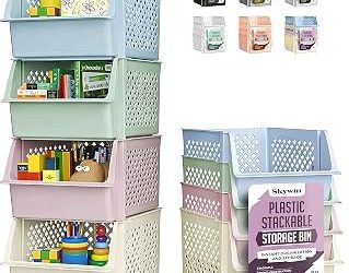 Stackable Storage Bins for Kids’ Bedroom Toy Organization