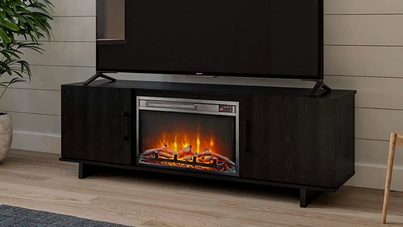 60 inch tv stand with fireplace