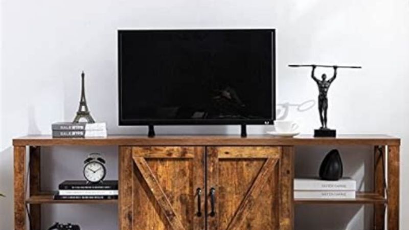 barn door tv stand