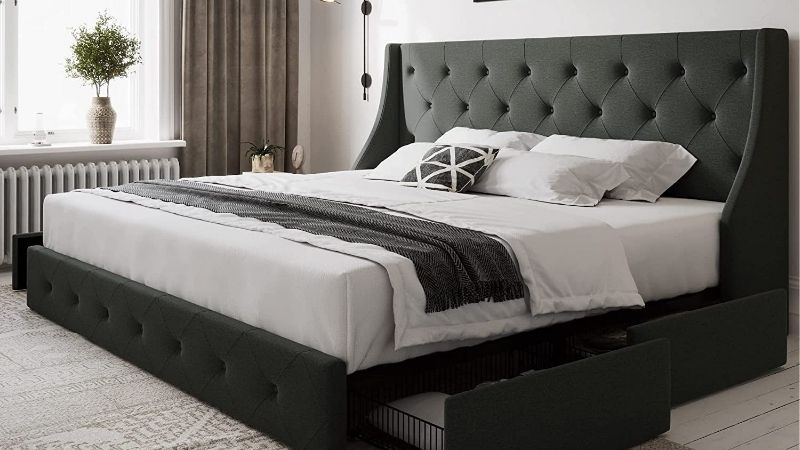bed base king size with storage