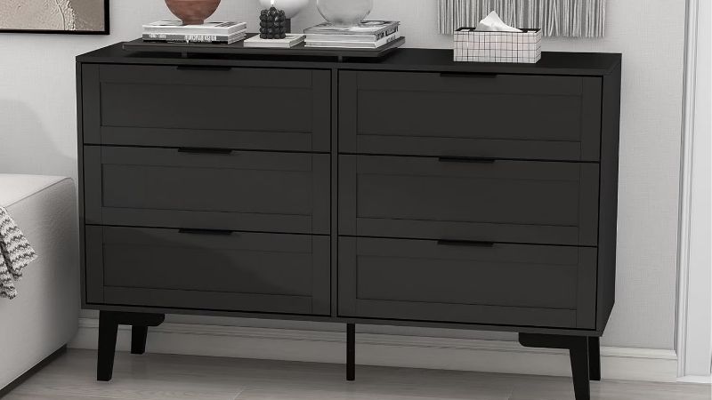 black dresser