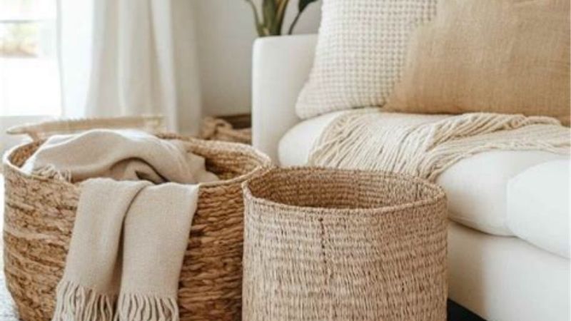 blanket storage for living room
