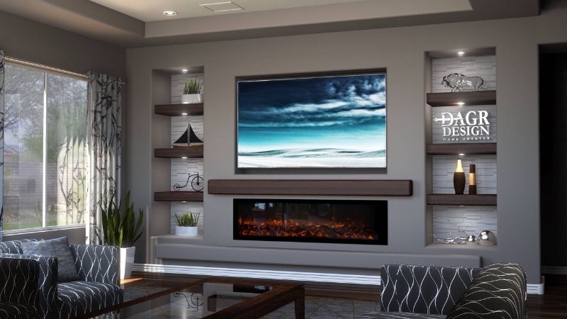 can you use an electric fireplace as a tv stand