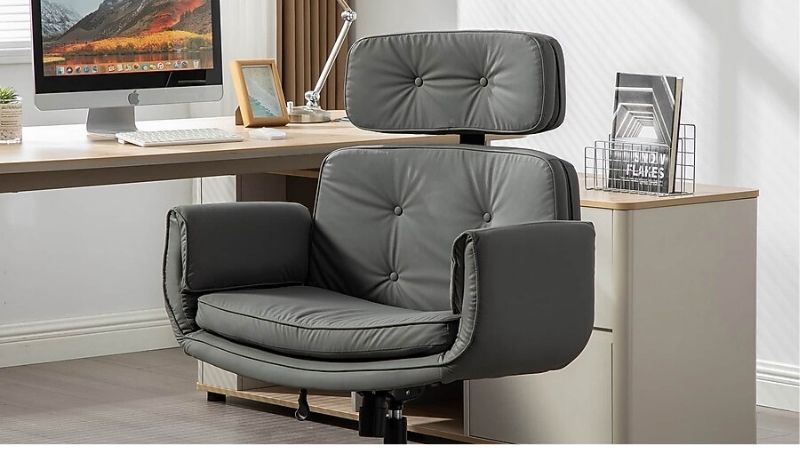 desk chair with leg rest