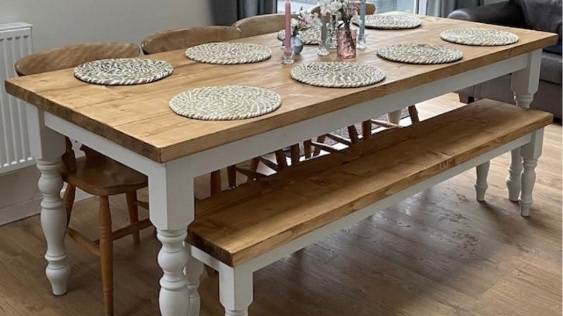 dining table with bench