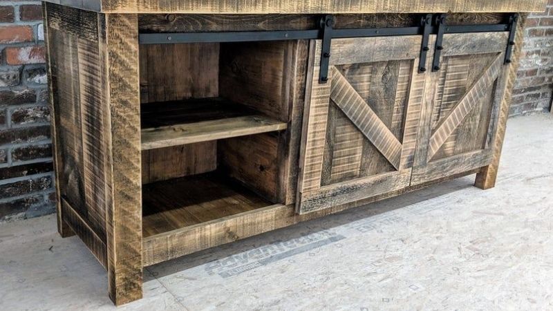 diy barnwood tv stand