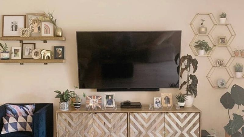 diy boho tv stand