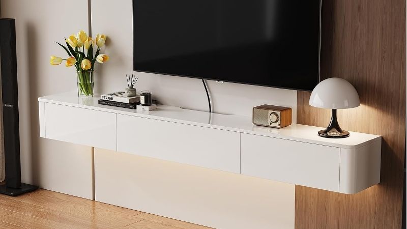 floating tv console dimensions