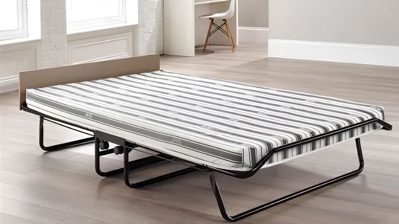 folding bed with mattress