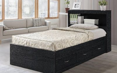 Hodeah Twin Size Captain Bed With 3 Drawers Headboard: Best