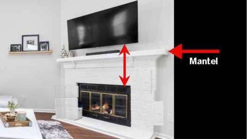 how close can a tv be to a wood burner