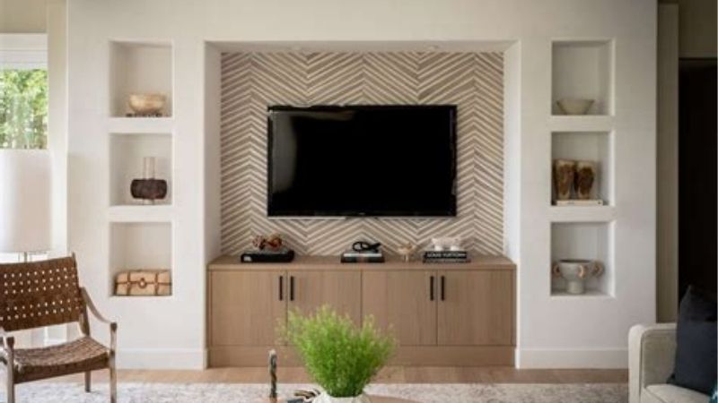 how to add barn doors to tv stand