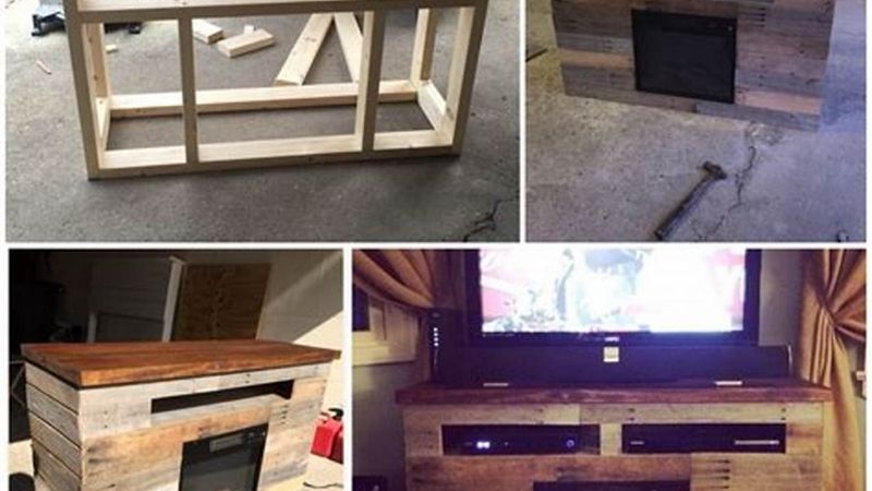 how to assemble tv stand with fireplace