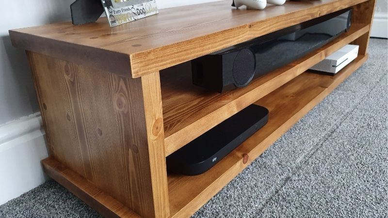 how to build an oak tv stand