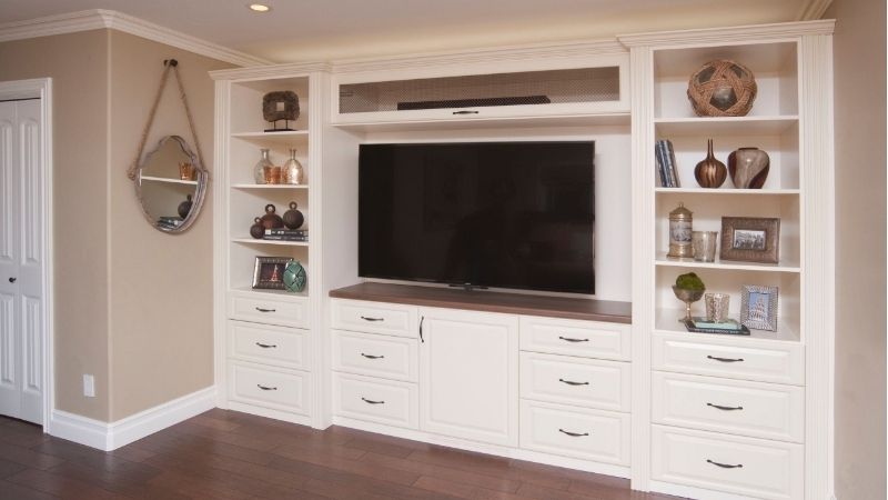 how to mount tv on entertainment center