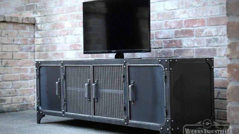 industrial tv stand