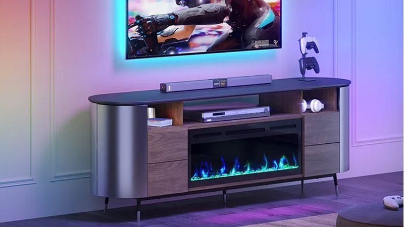 is a tv stand with a fireplace a good idea