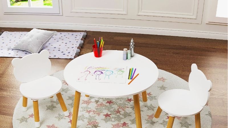 kids table and chair set