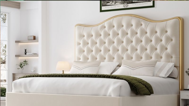 king size upholstered headboard