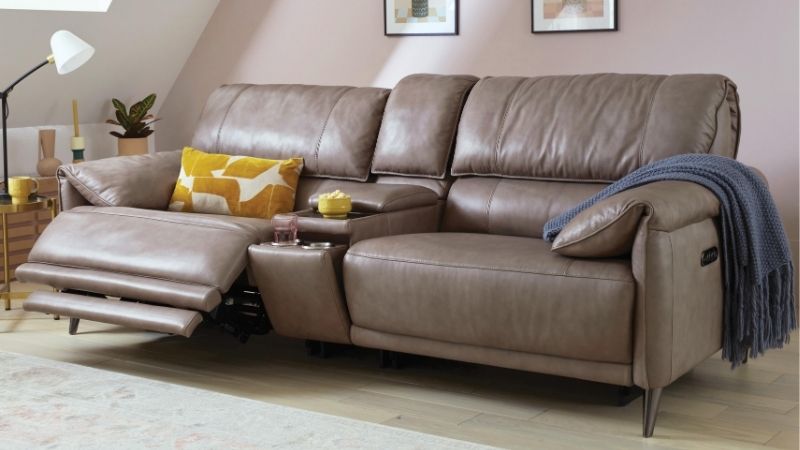 leather reclining sofa
