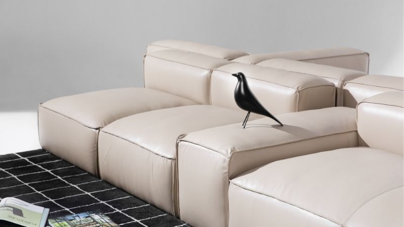 modular leather sofa