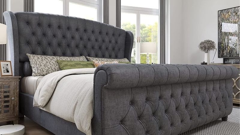 padded headboard king