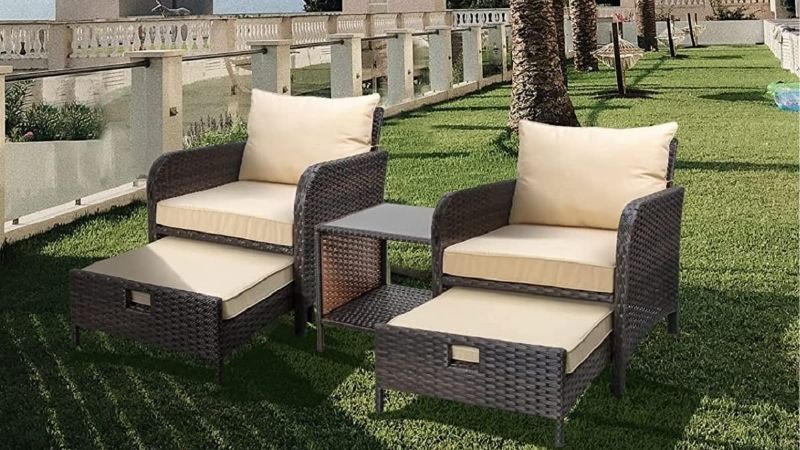 patio furniture 2 chairs and table