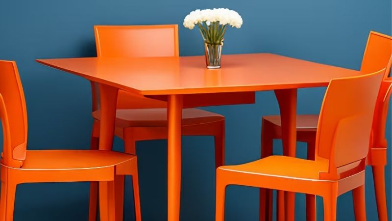 plastic dining table