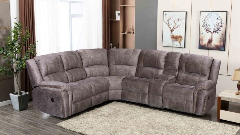 sectional couch with cup holders