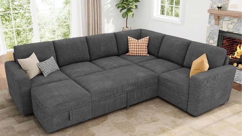 sectional sofa with pull out bed