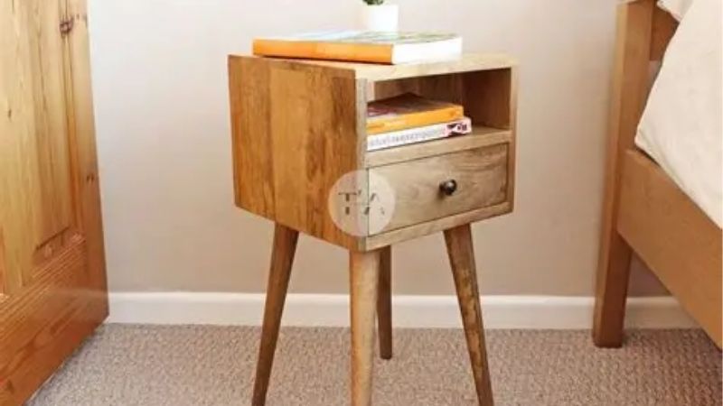 slim bedside table