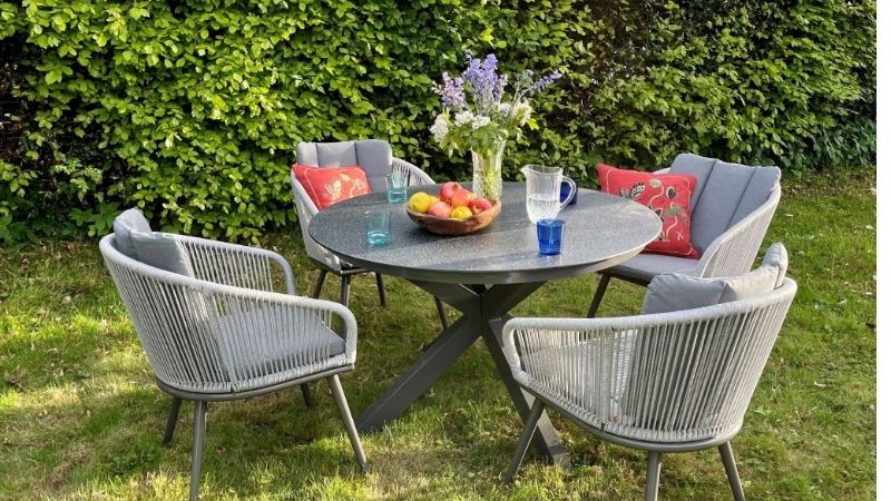 small garden table and chairs