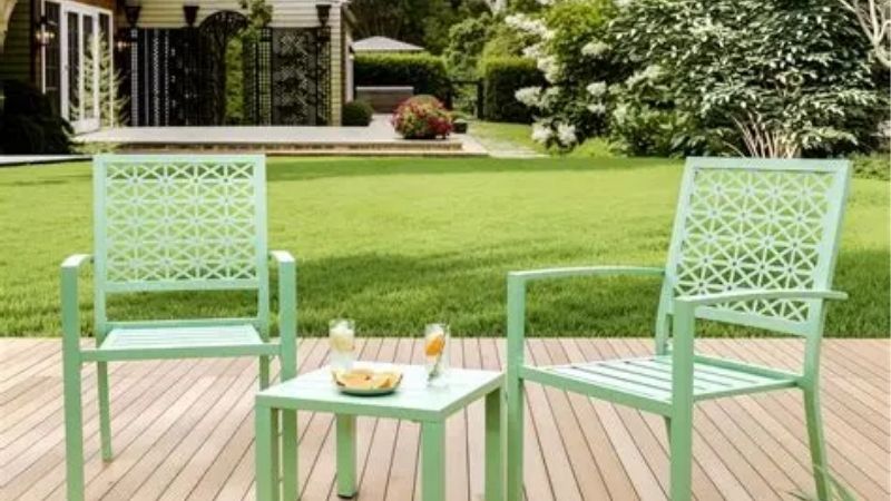 small patio table with chairs