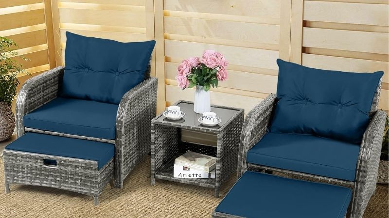 small porch table and chairs