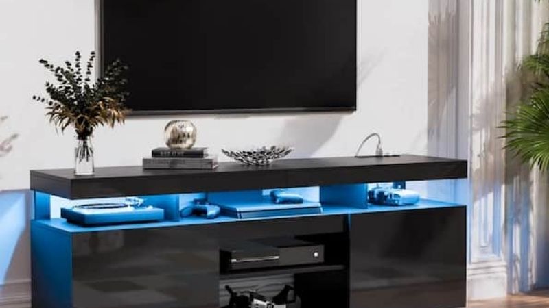 tv stand with led lights