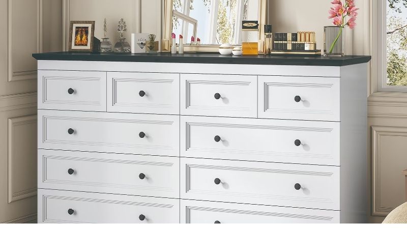 white dresser
