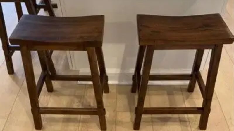 wooden bar stools