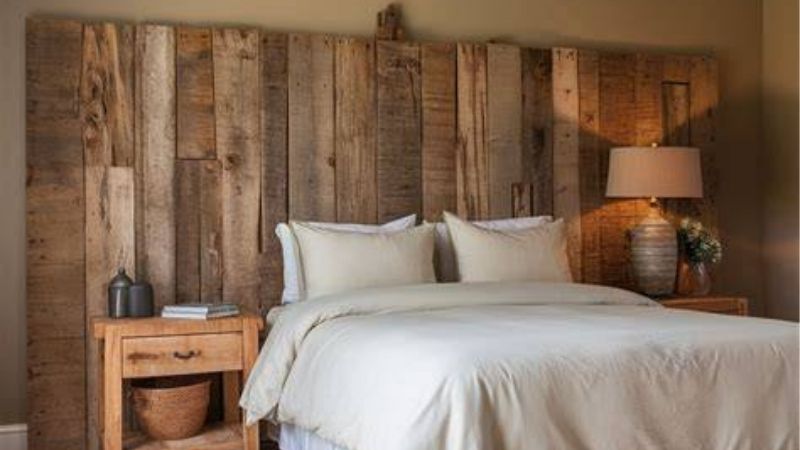 wooden headboard